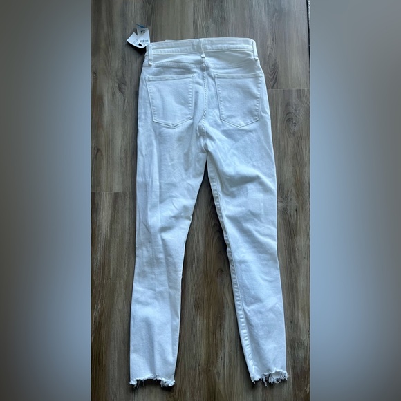 White High Rise Skinny Ankle Curve Love Abercrombie Jeans - Picture 2 of 4